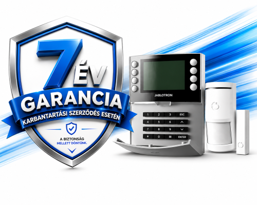 Jablotron 7 év garanciával